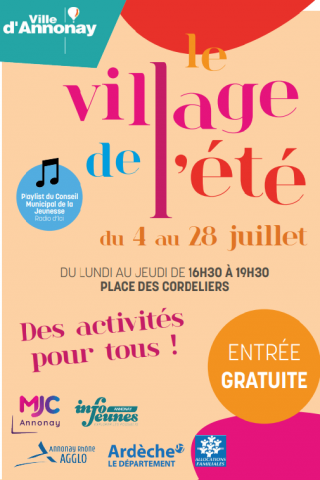 Village de l’été - Annonay du 4 au 28 juillet 2022