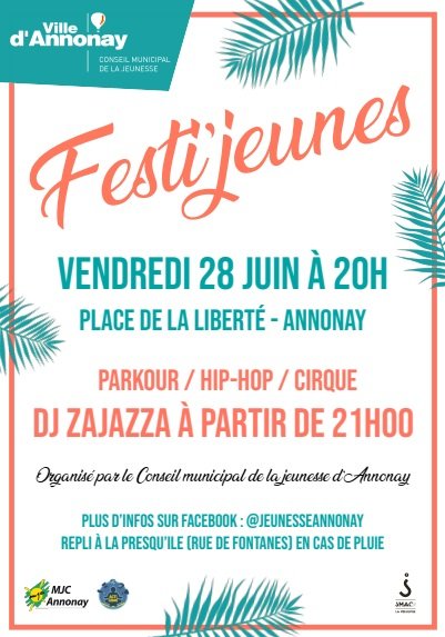 Affiche Festi'jeunes 2019 à Annonay