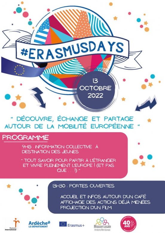 affiche erasmus day Aubenas