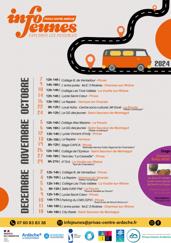 Affiche programme octobore novembre décembre